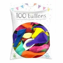 100 Ballons Latex Multicolores 30 Cm