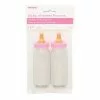 2 Biberons Roses 12 Cm FILLE