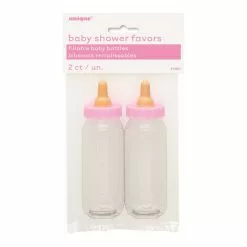 2 Biberons Roses 12 Cm FILLE