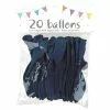 20 Ballons Latex BLEU DARK 25 Cm
