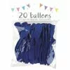 20 Ballons Latex BLEU ROYAL 25 Cm