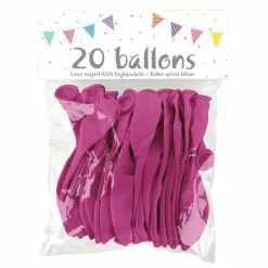 20 Ballons Latex FUCHSIA 25 Cm