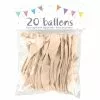 20 Ballons Latex IVOIRE 25 Cm