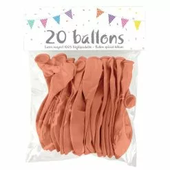 20 Ballons Latex PÊCHE 25 Cm