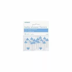 24 Minis Biberons Bleus