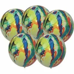 5 Ballons Marbrés 30 Cm