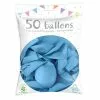 50 Ballons Latex Bleu Ciel 30 Cm