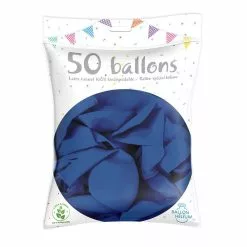 50 Ballons Latex Bleu Roy 30 Cm