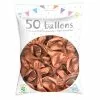 50 Ballons Latex Métal Nacré Rose GOLD 30 Cm