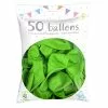 50 Ballons Latex Vert Pomme 30 Cm