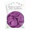 50 Ballons Latex Violet 30 Cm