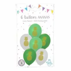 6 Ballons Imprimés Ananas -Halloween Costumes Ventes 6 ballons imprimes ananas 1