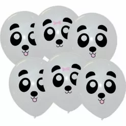 6 Ballons Imprimés PANDA -Halloween Costumes Ventes 6 ballons imprimes panda 2