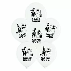 6 Ballons Latex GAME OVER 30 Cm
