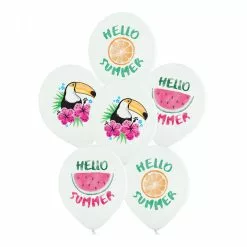 6 Ballons Latex SUMMER 30 Cm