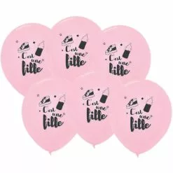 6 Ballons Roses 30 Cm - C'est Une Fille