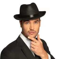 Chapeau Feutre Al Capone - Noir -Halloween Costumes Ventes al capone feutre noir 1