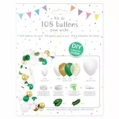 Kit TROPICAL 108 Ballons + 10 Feuilles Et Accessoires -Halloween Costumes Ventes arche kit tropical 108 ballons 10 feuilles et accessoires 2