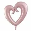 Ballon Coeur Foil Rose Gold 90 X 109 Cm
