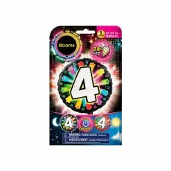 Ballon Foil 56 Cm LED CHIFFRE 4 -Halloween Costumes Ventes ballon foil 56 cm led chiffre 4 2