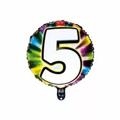 Ballon Foil 56 Cm LED CHIFFRE 5