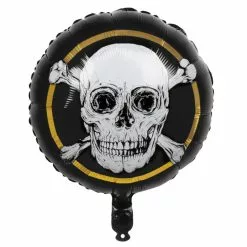 Ballon Mylar Tête De Mort PIRATE 45 Cm