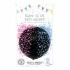 Ballon Noir Latex 40 Cm + 2 Sachets De Confettis Roses Et Bleus