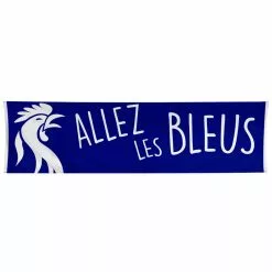 Bannière Polyester Allez Les Bleus 180 X 50 Cm
