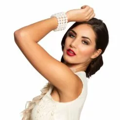 Bracelet Flapper Blanc -Halloween Costumes Ventes bracelet flapper blanc 2