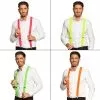 Bretelles Neon 4 Couleurs Assorties