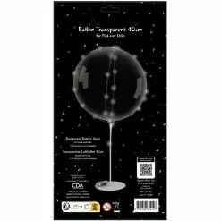 BUBBLE Ballon 40-45 CM Sur Pied LED Lumière Blanche VENDU SANS PILE X2 AA