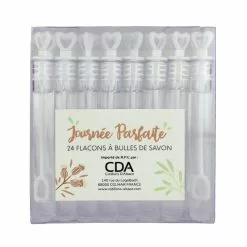 Bulles De Savon Tube Coeur Blanc X 24 Boite Crystal