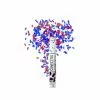 Canon Confettis 40cm Papier Bleu Blanc Rouge