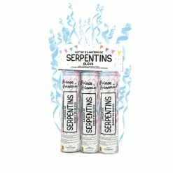 Lancer Manuel 15 Cm X3 Serpentins BLEU Papier De Soie