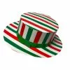 Canotier Italie Carton VERT ROUGE BLANC