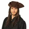 Chapeau De Pirate Dirty Joe Avec Cheveux Long