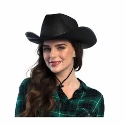 Chapeau Feutre Cowboy - Noir -Halloween Costumes Ventes chapeau feutre cow boy noir 2