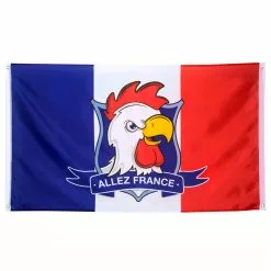 Drapeau Polyester ALLEZ FRANCE90x150cm B BR