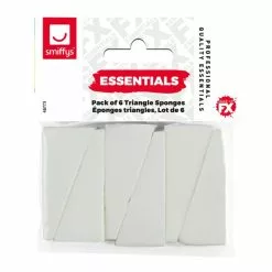 Éponges Triangles, Blanc, Lot De 6