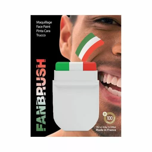 Fanbrush Italie Vert/blanc/rouge -Halloween Costumes Ventes fanbrush sous carte blister vert blanc rouge