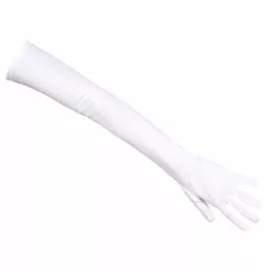 Gants Blanc Polyester 60cm 'Los Angeles -Halloween Costumes Ventes gants blanc polyester 60cm los angeles 2