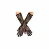 Gants Mi-long Noir Dentelle 40 Cm 'Milan' (la Paire)