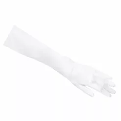 Gants En Satin 40 Cm - Blanc -Halloween Costumes Ventes gants satin blanc 40 cm 2