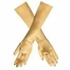 Gants En Satin 40 Cm - Or