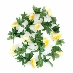 Guirlande 2.40 M PIVOINE Jaune Artificielle