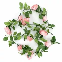 Guirlande 2.30 M ROSE Rose Artificielle