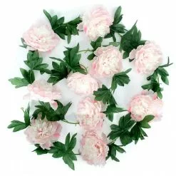 Guirlande 2.40 M PIVOINE Rose Artificielle