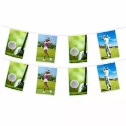 Guirlande Sport Golf 5 M 8 Fanions Papier 20x30cm -Halloween Costumes Ventes guirlande sport golf 5 m 8 fanions papier 20x30cm 2