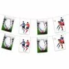 Guirlande Sport Rugby 5 M 8 Fanions Papier 20x30cm