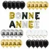 Kit 40 Ballons 30 Cm 30 Ballons Latex + BONNE ANNEE 30 Cm